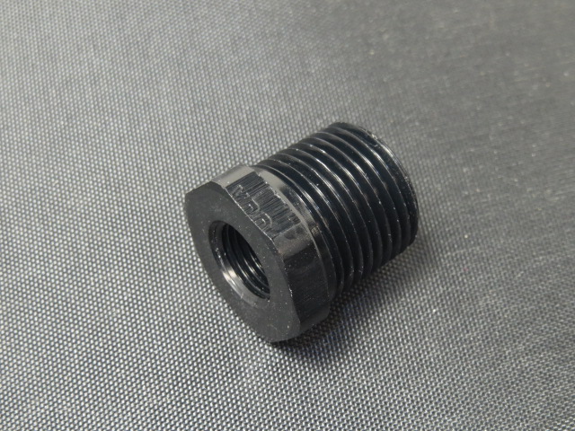 (image for) BUSHING REDUCER 3/8 MALE TO 1/4 FEMALE NPT BLACK - Click Image to Close